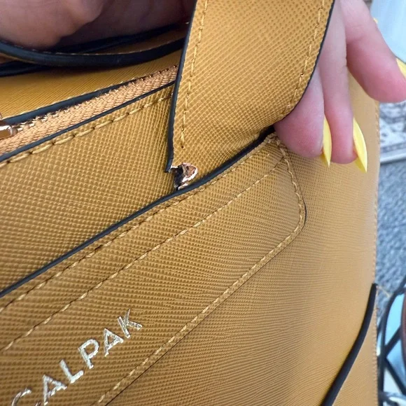 Calpak Kaya 15” Laptop Backpack in Honey - Picture 6 of 11